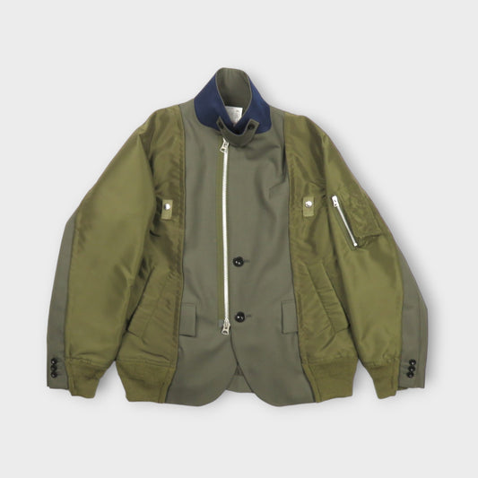 sacai Suiting x Nylon Twill Jacket