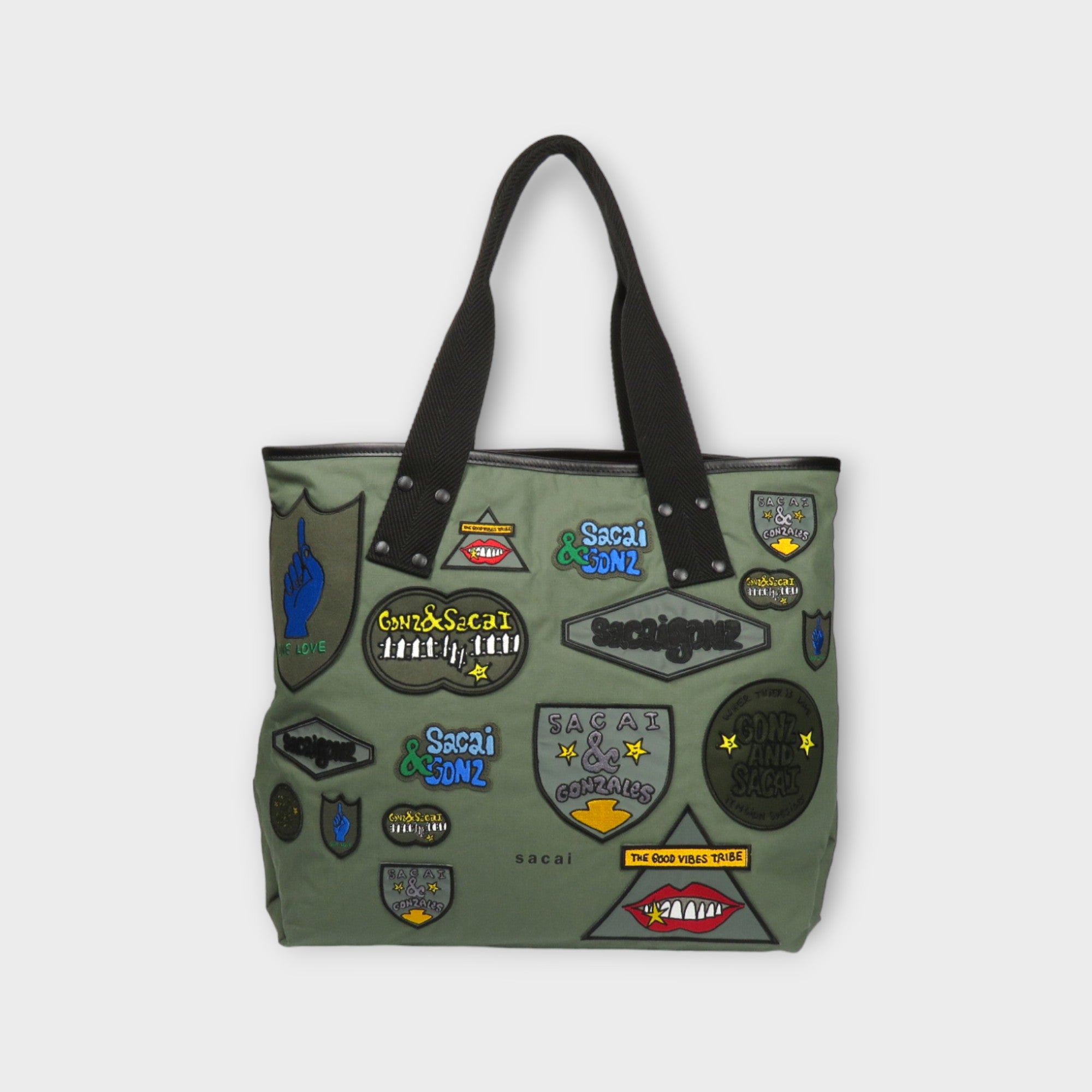 sacai sacai×Gonz Multi Patch Tote Large