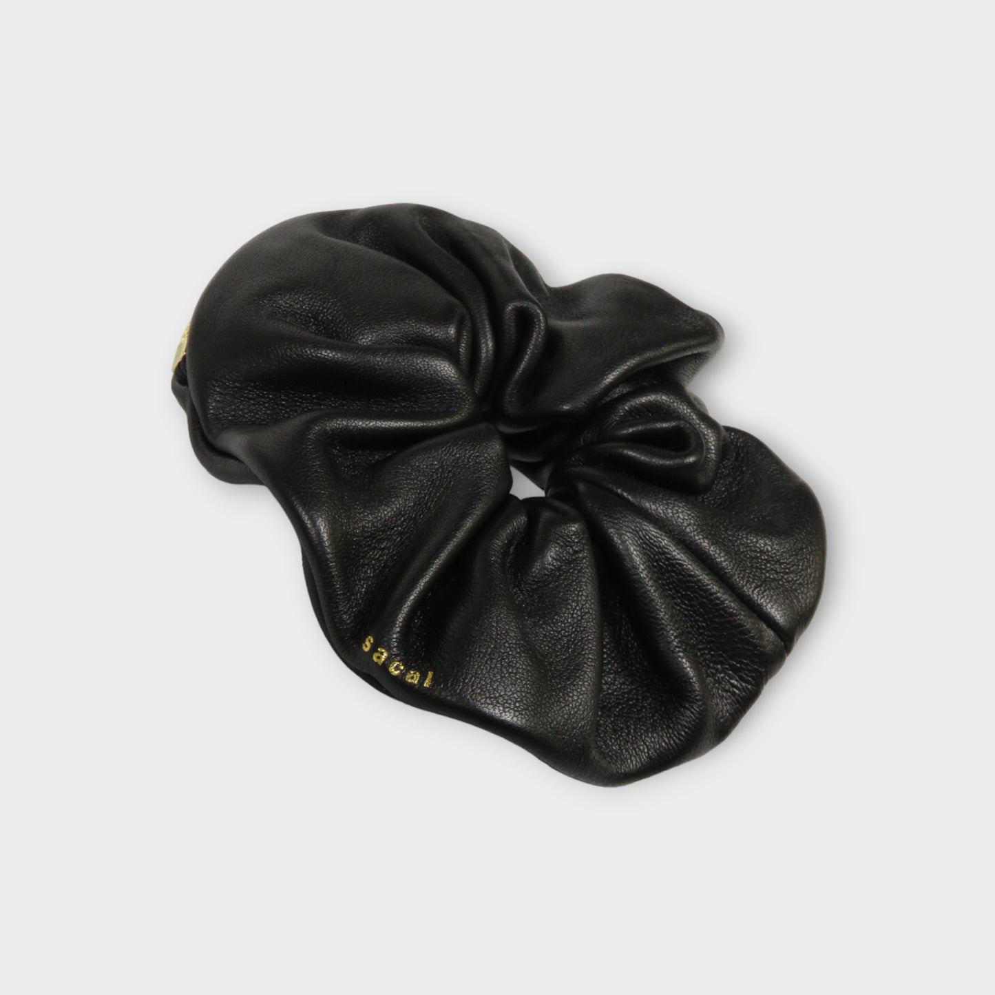 sacai Leather Scrunchie Pouch