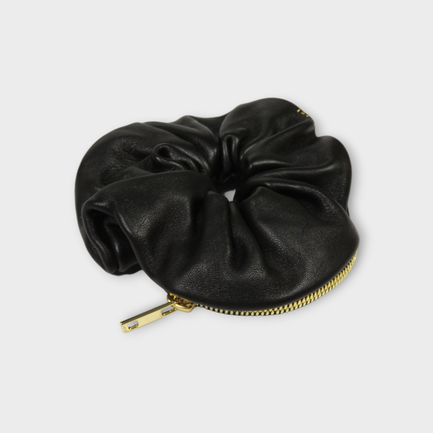 sacai Leather Scrunchie Pouch