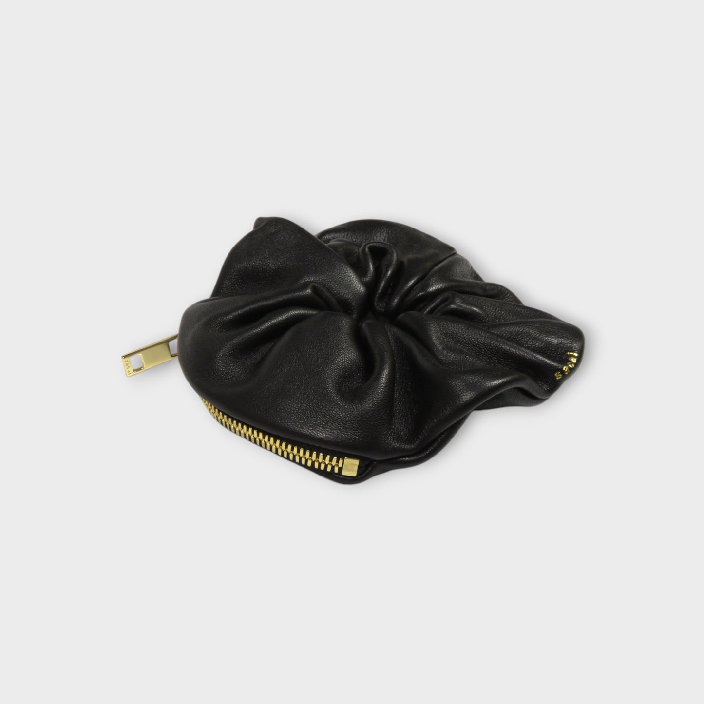 sacai Leather Scrunchie Pouch