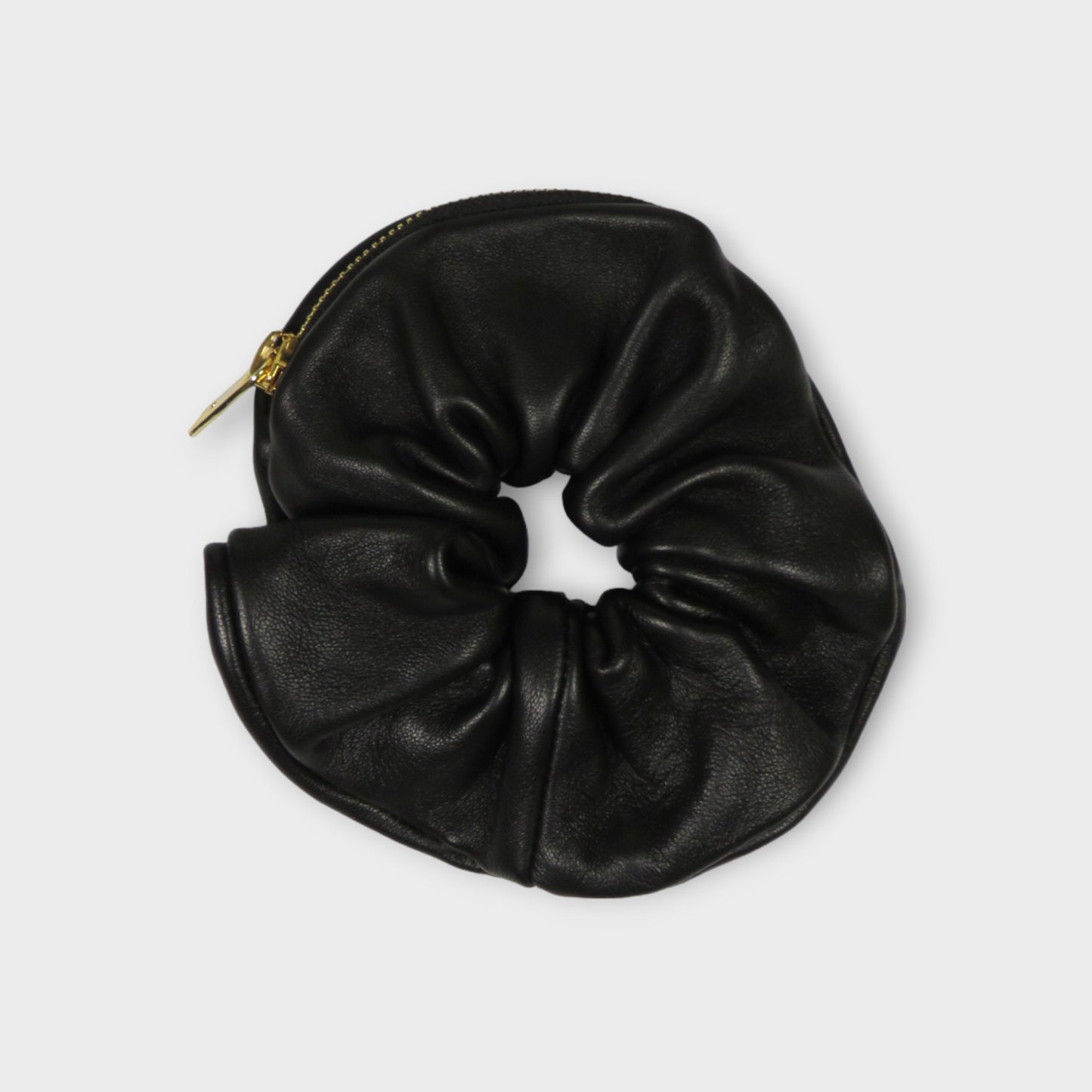 sacai Leather Scrunchie Pouch