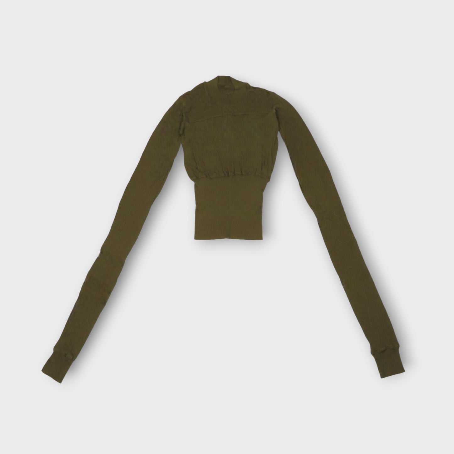 Rick Owens CROPPED LS GEO T