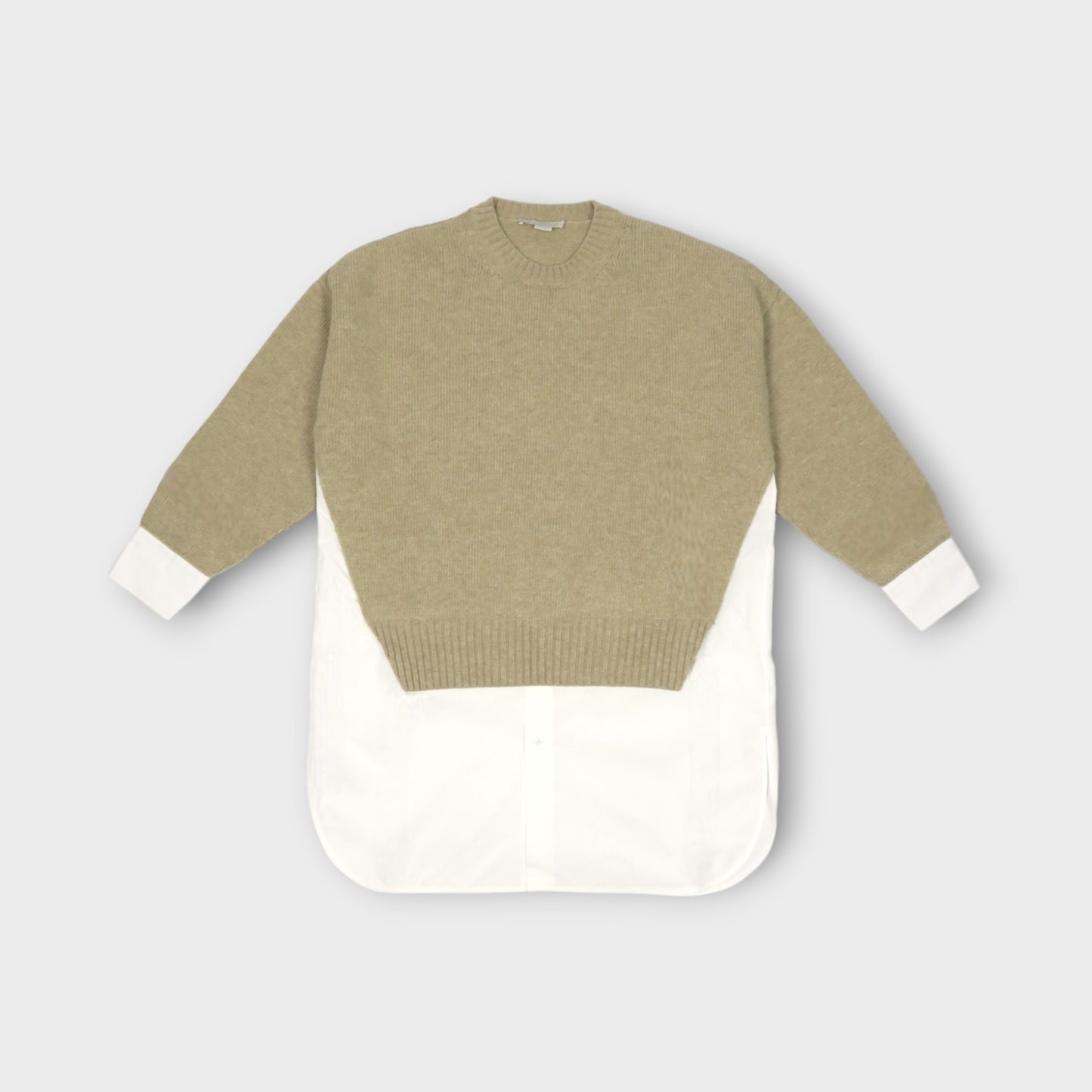 STELLA McCARTNEY Merino And Poplin Jumper