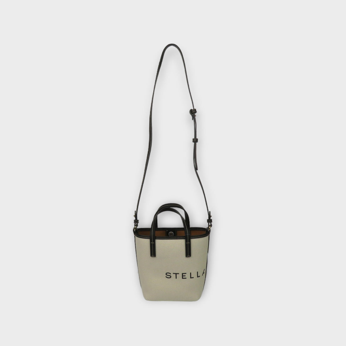 STELLA McCARTNEY Bucket Bag Eco Salt And Pepper Canvas – mou by 