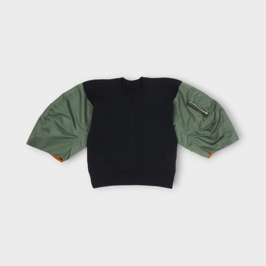 sacai Nylon Twill x Sponge Sweat Pullover