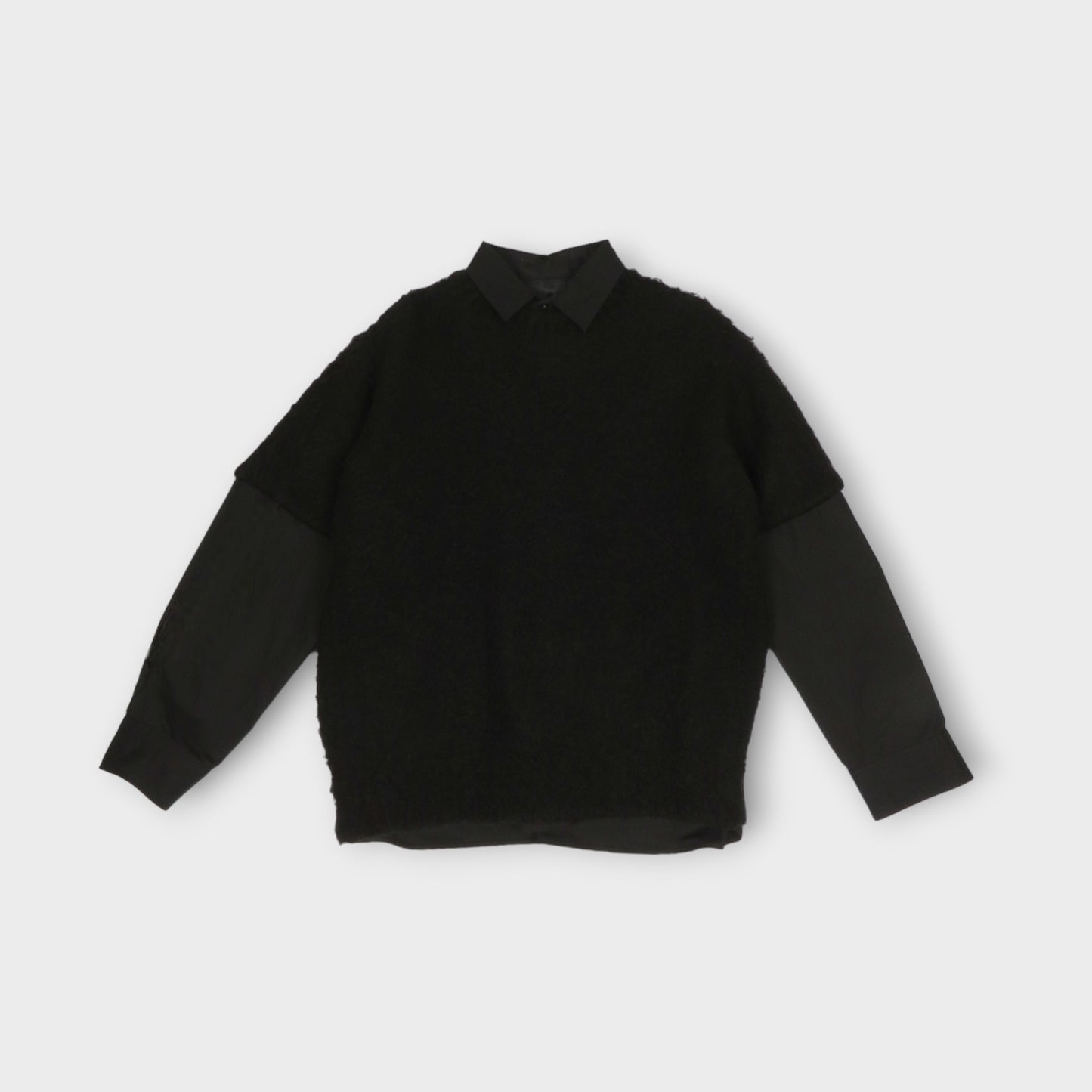 sacai Rip Stop x Knit Pullover