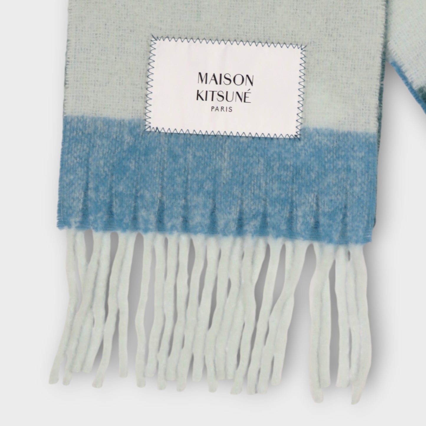 MAISON KITSUNÉKITSUNE ALPACA STRIPES SCARF