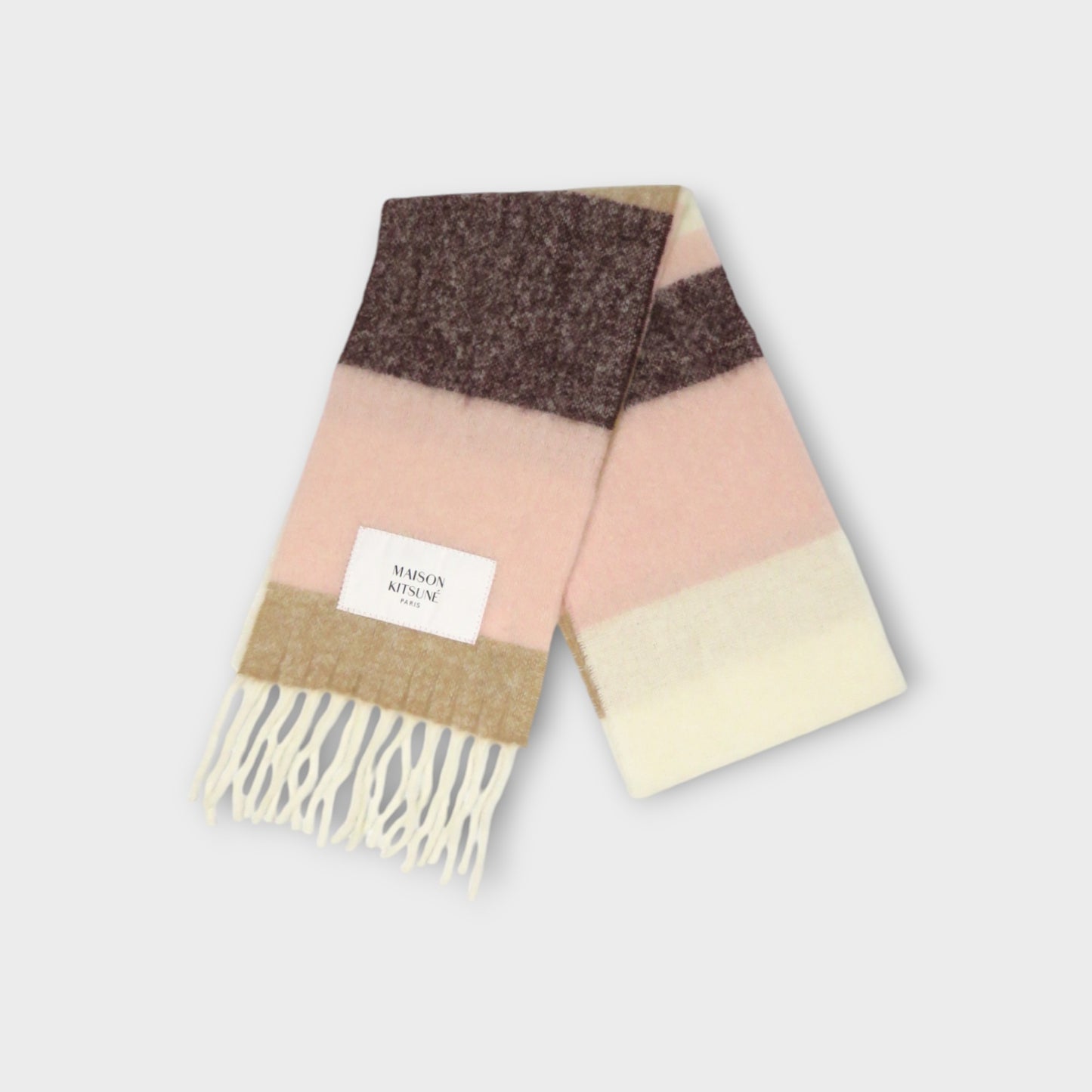 MAISON KITSUNÉ ALPACA STRIPES SCARF