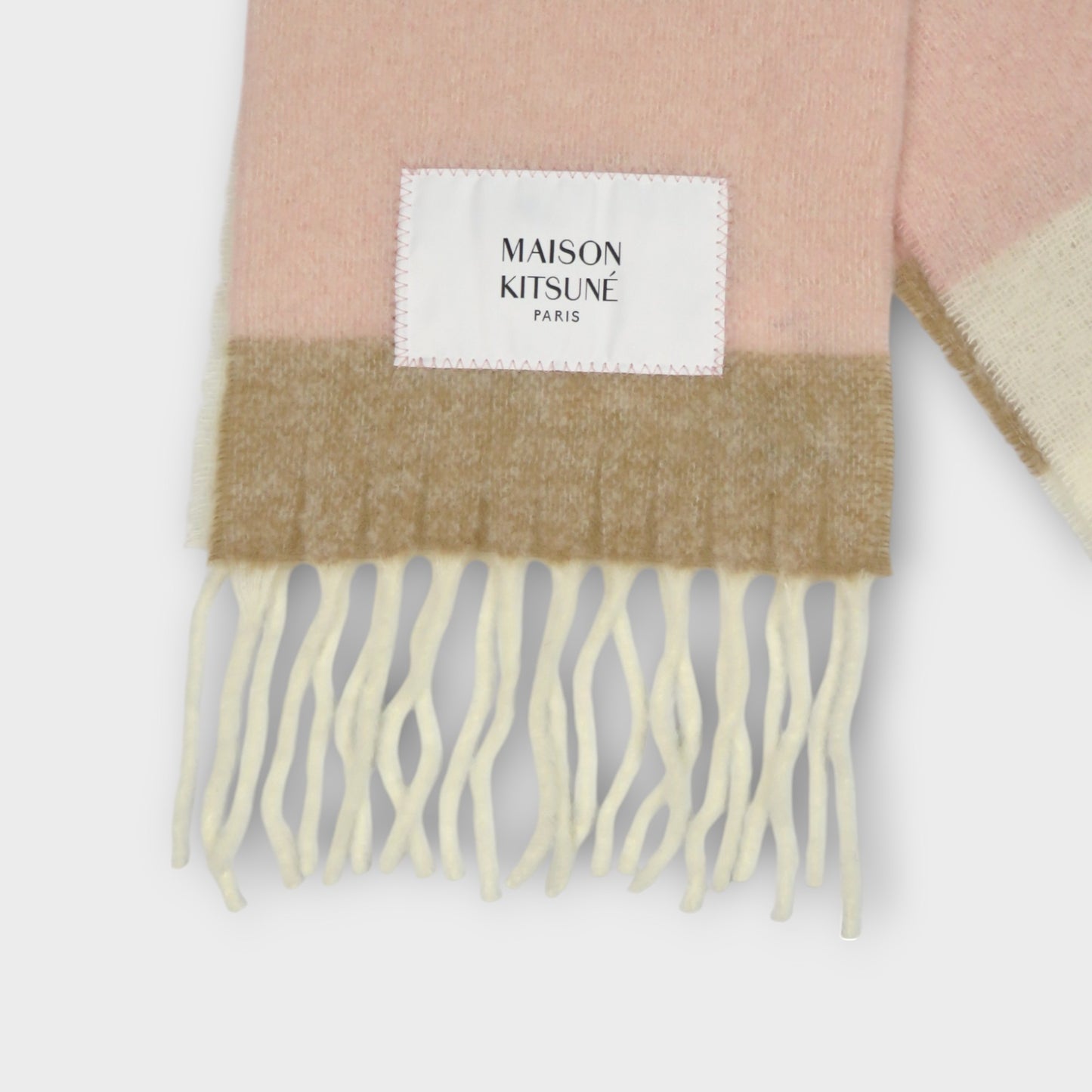 MAISON KITSUNÉ ALPACA STRIPES SCARF