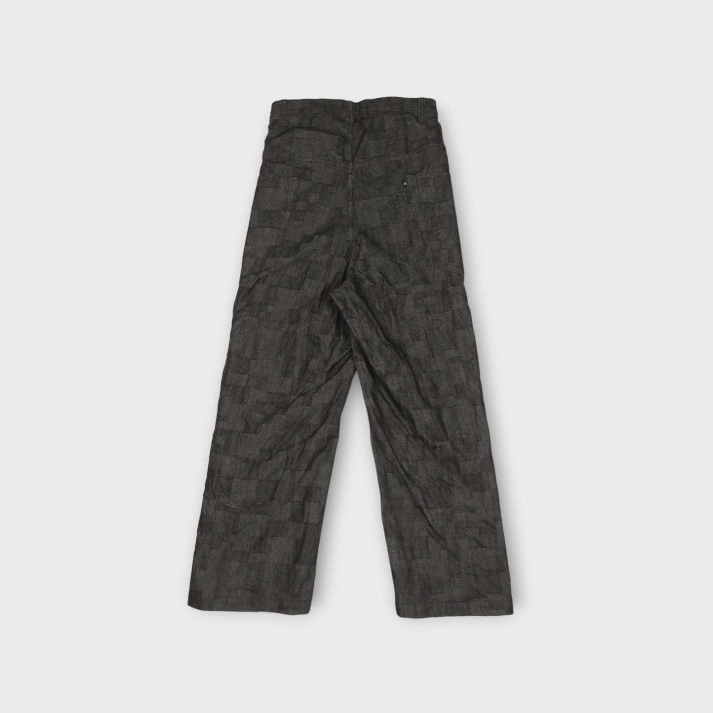 ANREALAGE WRAP AZ DENIM WIDE PANTS