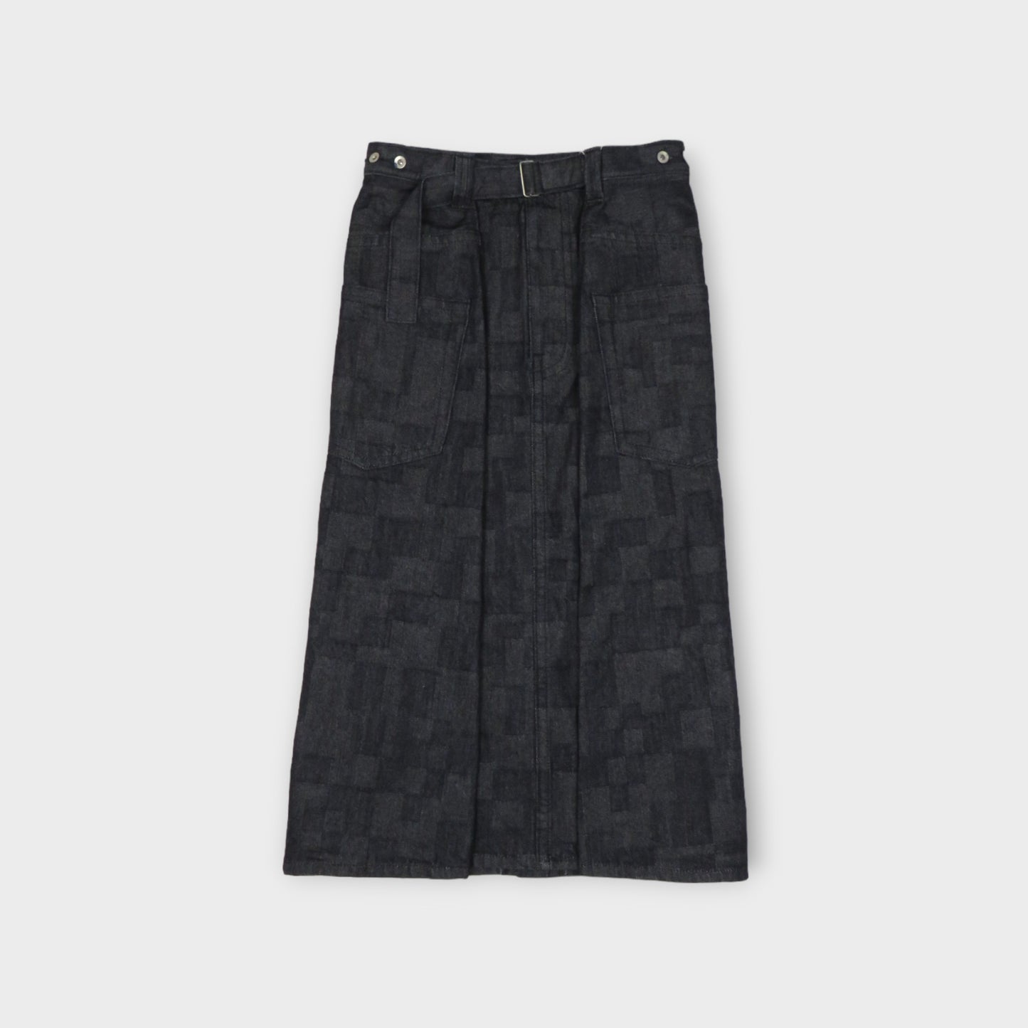 ANREALAGE WRAP AZ DENIM SKIRT