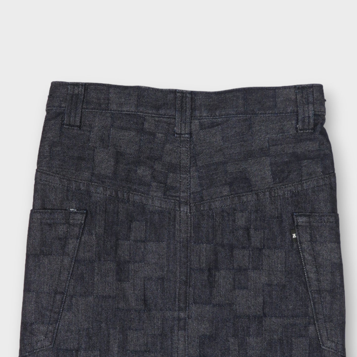 ANREALAGE WRAP AZ DENIM SKIRT