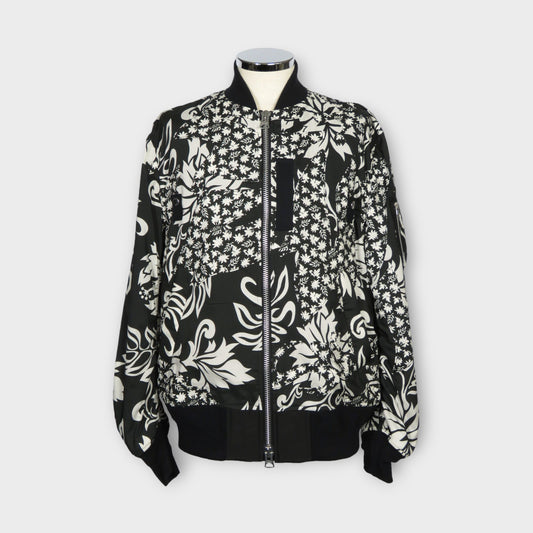 sacai Floral Embroidered Patch Blouson