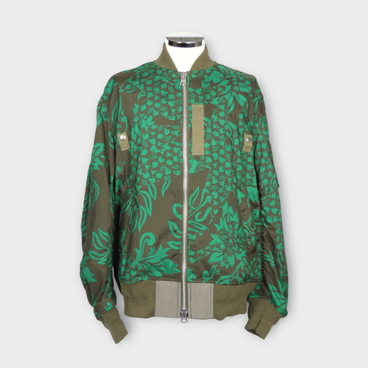 sacai Floral Embroidered Patch Blouson