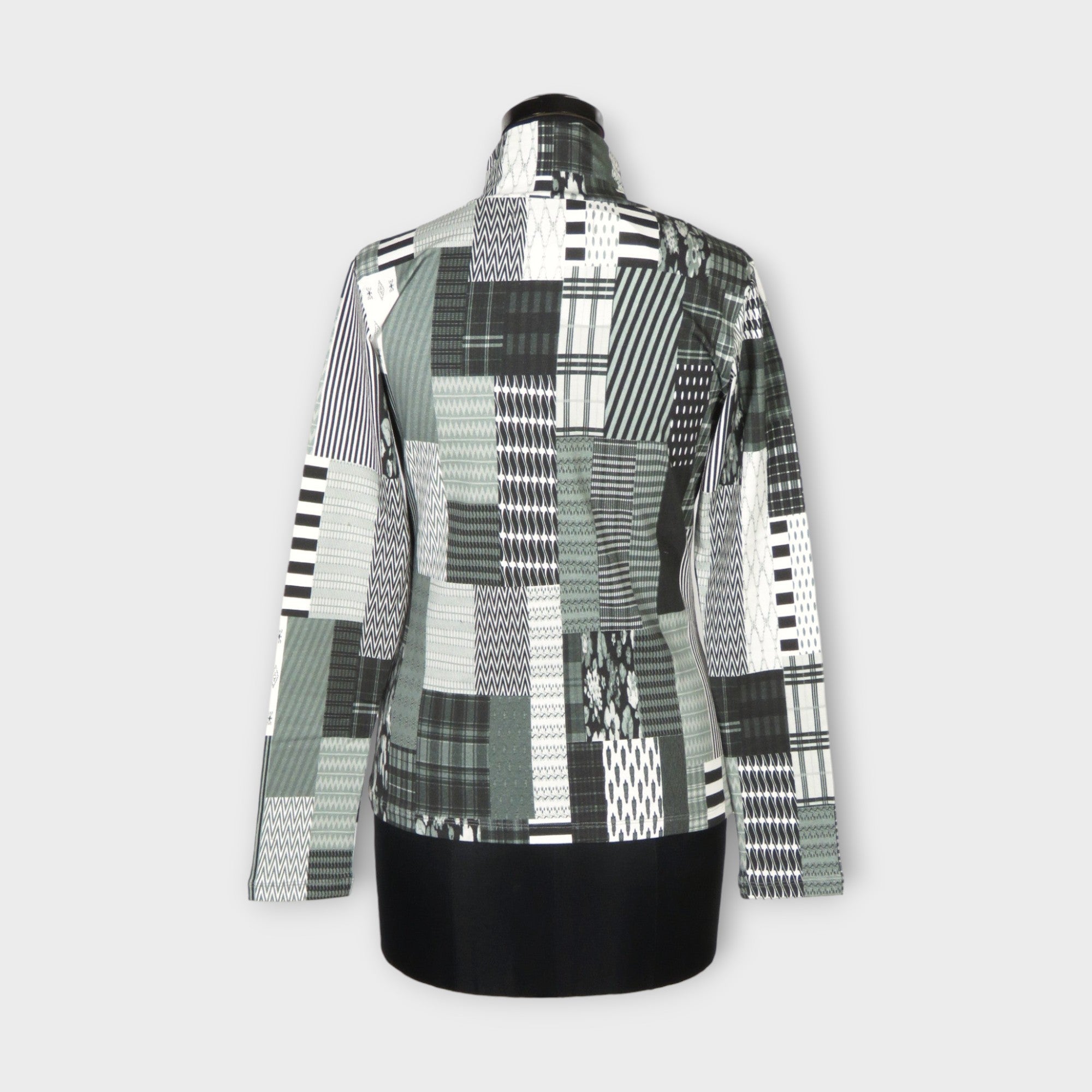 ANREALAGE PATCHWORK PRINT HIGH NECK CUTSEW – mou by ACROPOLIS