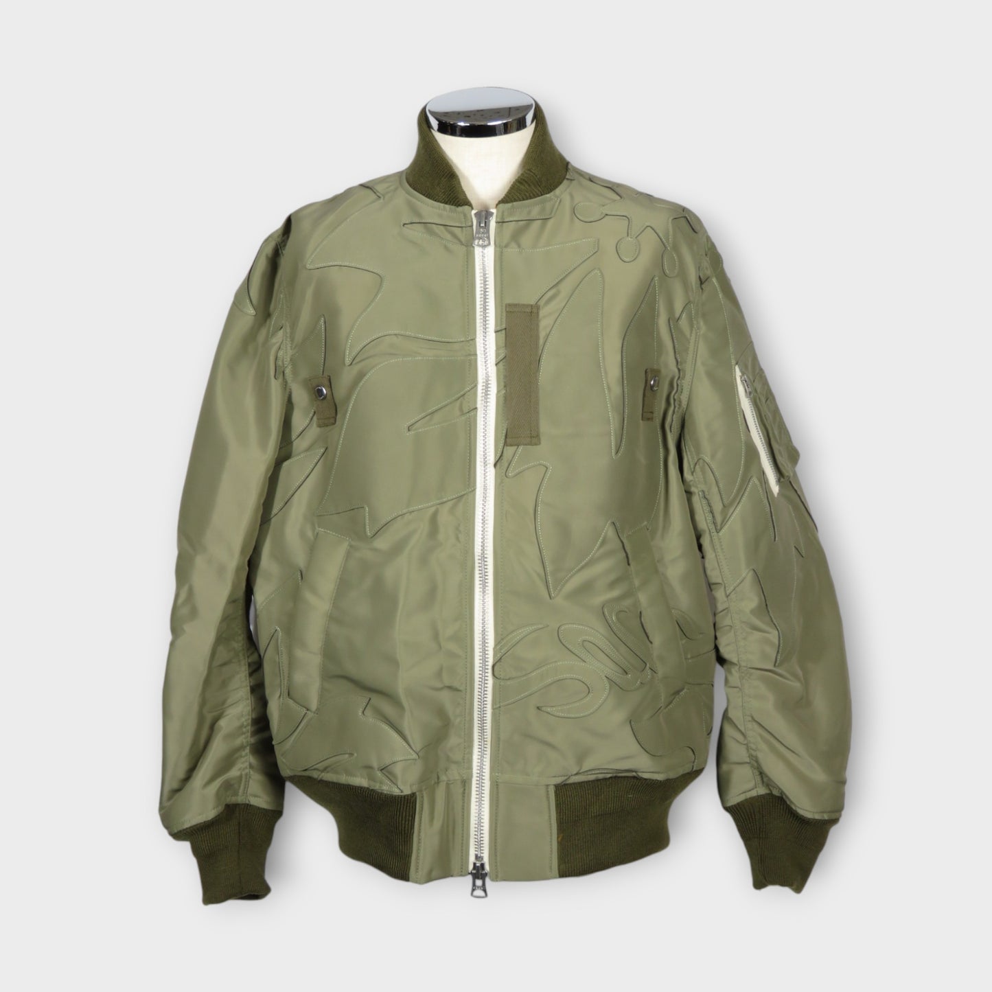 sacai Nylon Twill Embroidered Patch Blouson