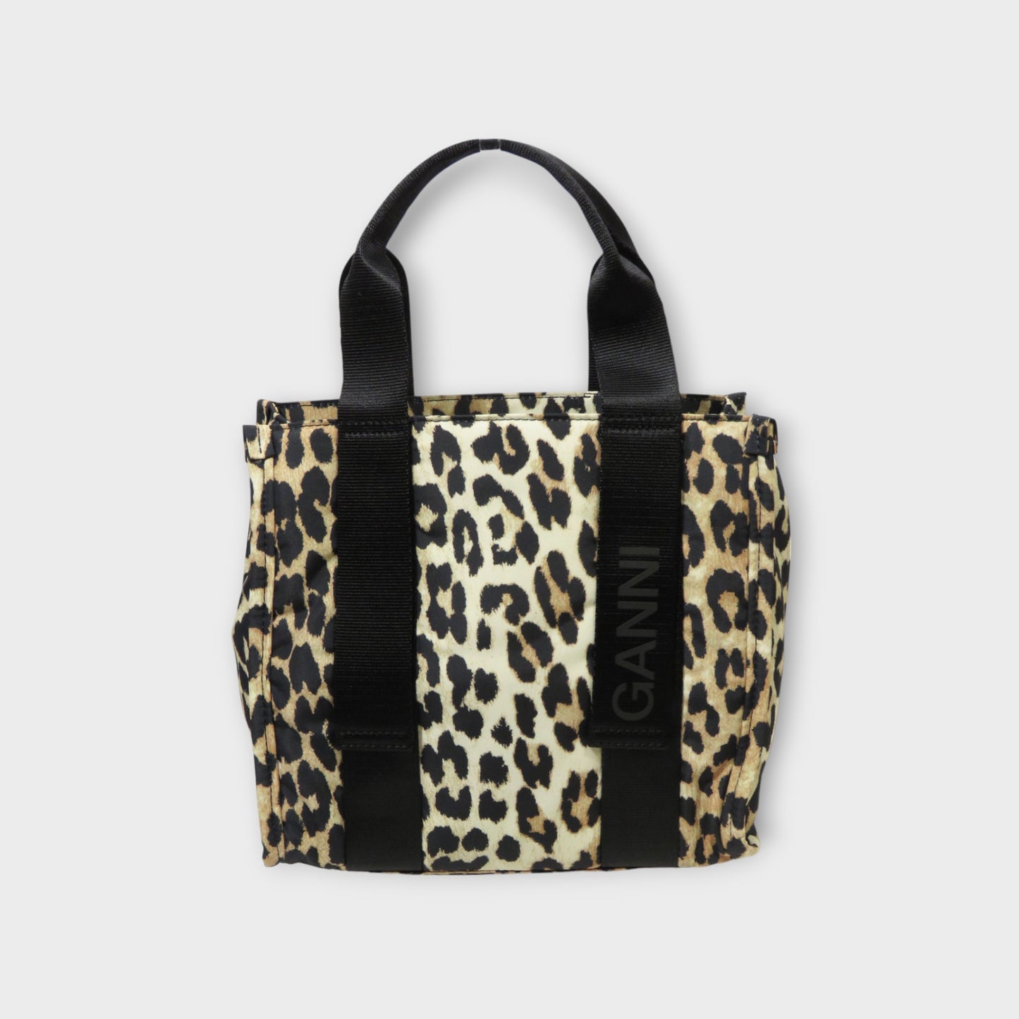 GANNI Recycled Tech Small Tote Print