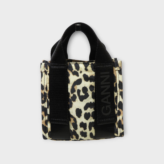 GANNI Recycled Tech Mini Tote Print