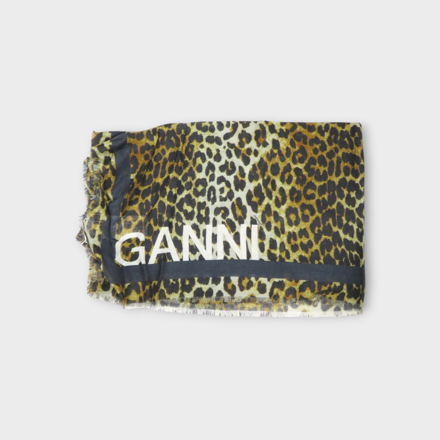 GANNI Printed XXL scarf