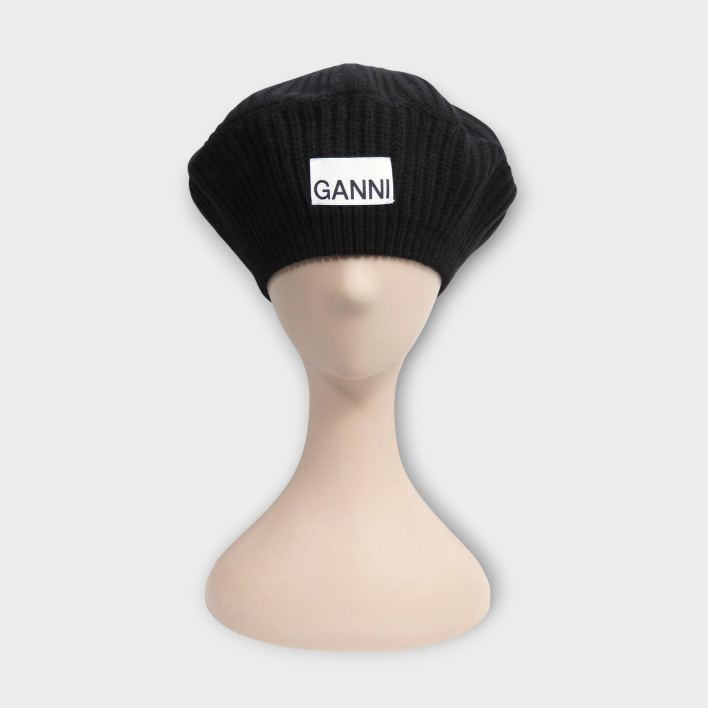 GANNI Structured Rib Beret