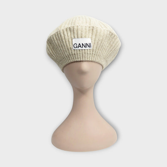 GANNI Structured Rib Beret