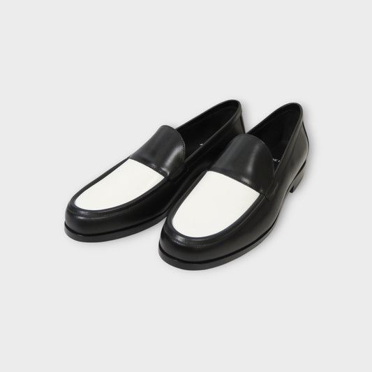 PIERRE HARDY ROUND-TOE LEATHER LOAFER