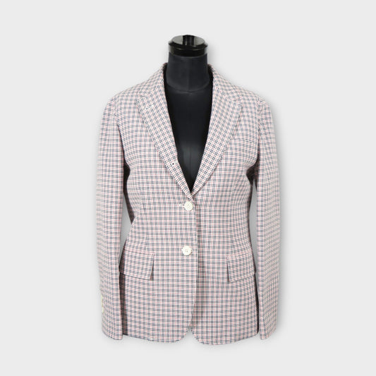 THOM BROWNE CLASSIC SPORT COAT - FIT 1 - IN SMALL CHECK COTTON CREPE SUITING