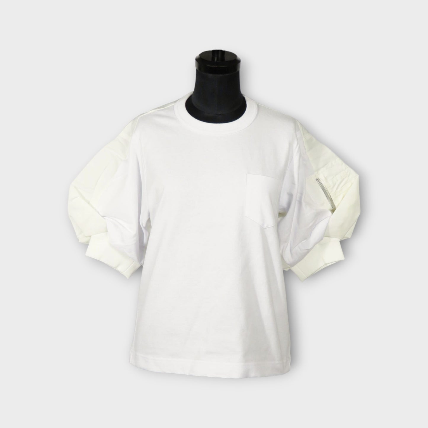 sacai Nylon Twill x Cotton Jersey T-Shirt