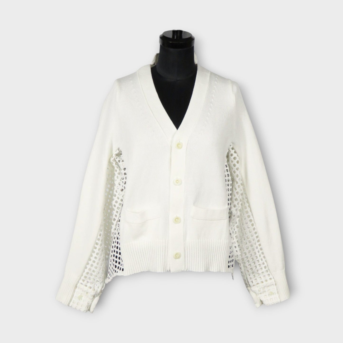 sacai Embroidery Lace x Knit Cardigan