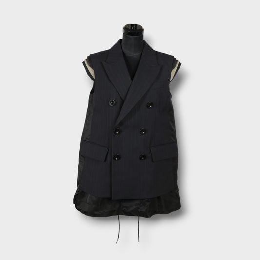 sacai Chalk Stripe Vest