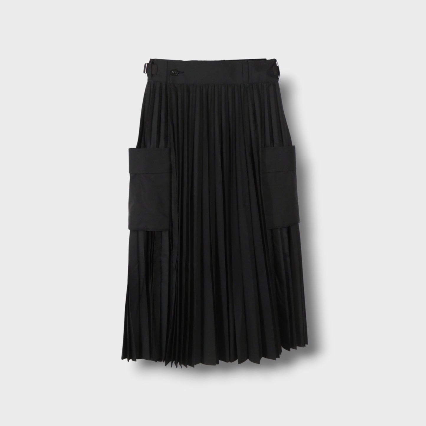 sacai Thomas Mason Cotton Poplin Skirt