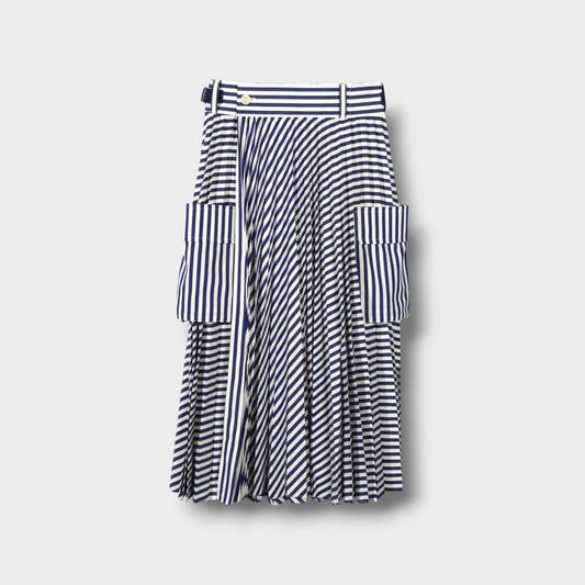 sacai Thomas Mason Cotton Poplin Skirt