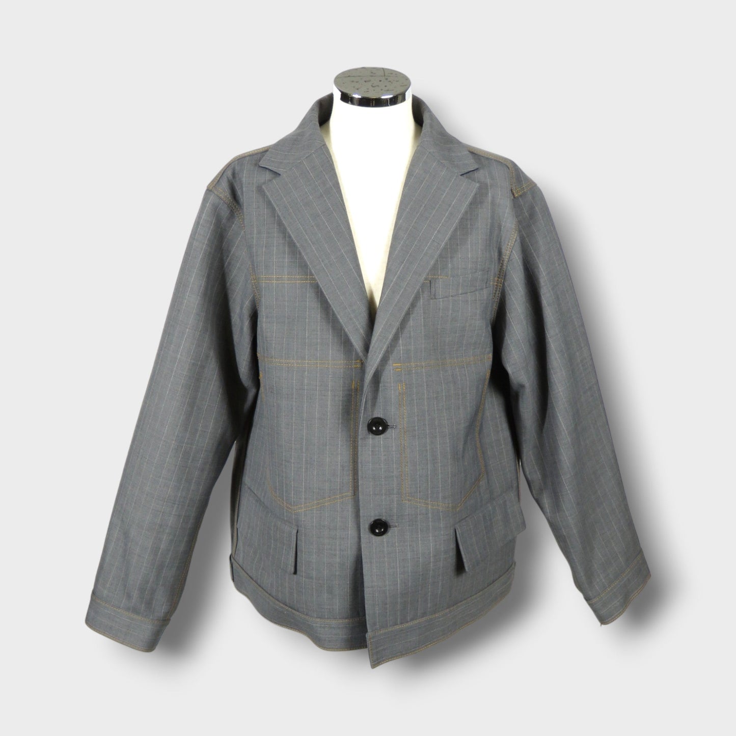 sacai Chalk Stripe Bonding Jacket