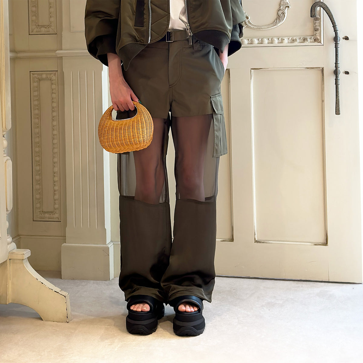 sacai Fabric Combo Pants – mou by ACROPOLIS