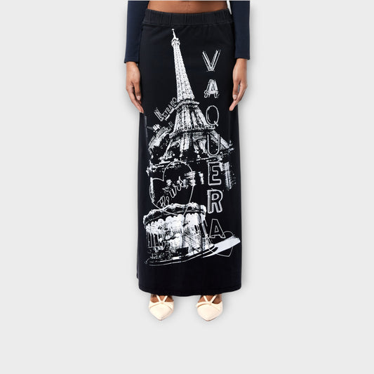 VAQUERA PARIS JERSEY SKIRT WOVEN